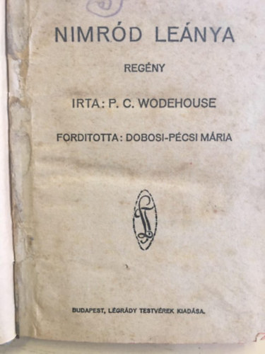 P. C. Woodhause - Nimrd lenya