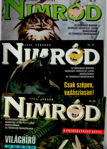 Orsz�gos Magyar Vad�szati V�degylet - Nimr�d 1992 teljes �vfolyam