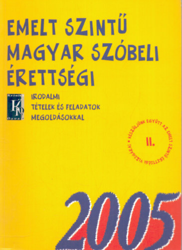 Dr. F�zfa Bal�zs - Emelt szint� magyar sz�beli �retts�gi 2005.