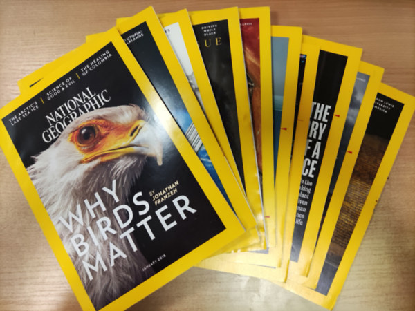 National Geographic 2018 January-March-April-May-July-September-November-December (8 db sz�rv�nysz�m)