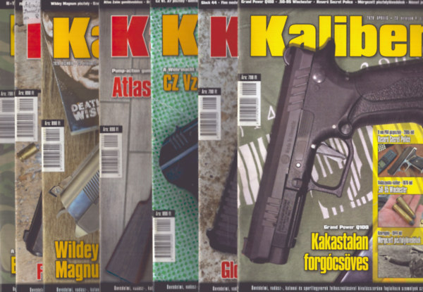 Vass G�bor  (szerk.) - Kaliber 2020/1., 4., 7., 9., 10., 11., 12. sz�mok (7 db)