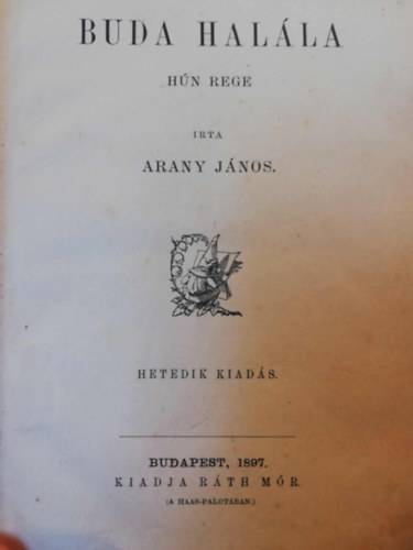 Arany Jnos - Buda halla - (Hn rege)