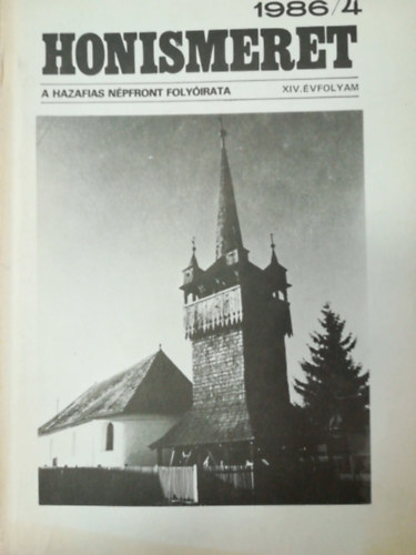 Honismeret 1986/4 XIV. �vfolyam