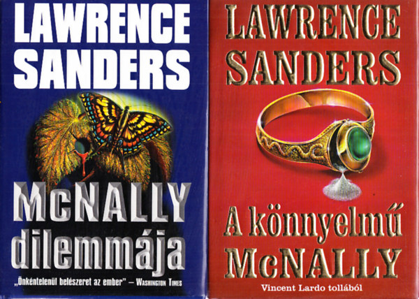 Lawrence Sanders - McNally dilemm�ja + A k�nnyelm� Mcnally (2 m�)