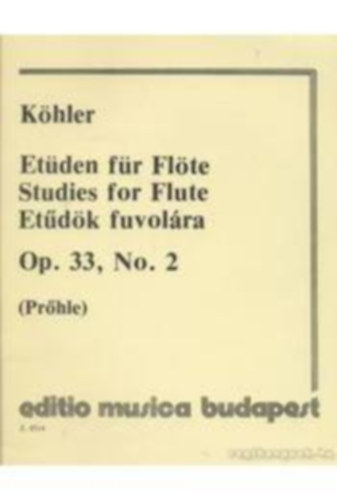 Ernesto Khler - Etdk fuvolra Op. 33, No. 1