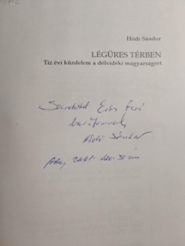 Hdi Sndor - Lgres trben (Dediklt)