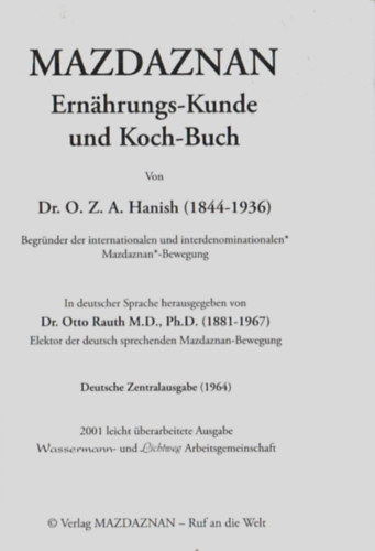 Mazdaznan - Ernahrungs-kunde und kochbuch.