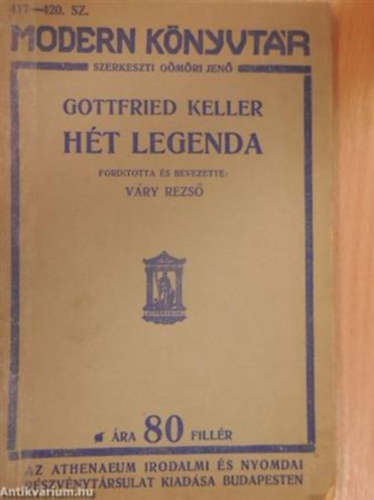 Gottfried Keller - Ht legenda