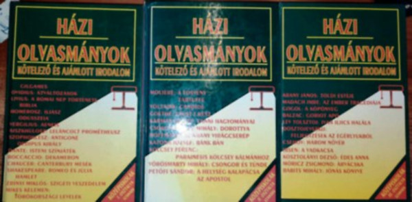 Házi olvasmányok kötelező és ajánlott irodalom középiskolások I-III. részére