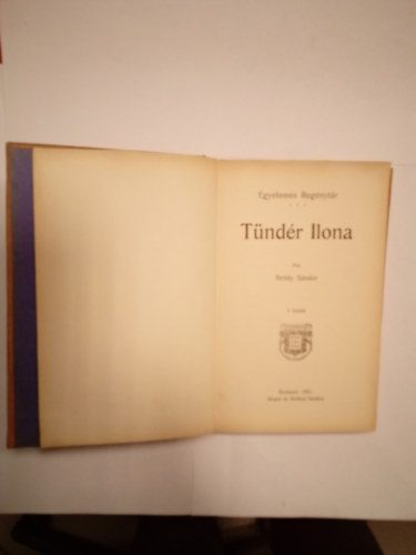 Brdy Sndor - Tndr Ilona