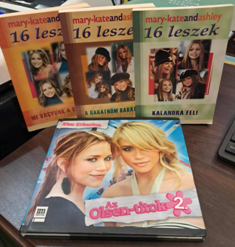 Mary-Kate és Ashley Olsen 4 db-os KÖNYVMENTŐ AJÁNLAT: Mi vagyunk a sztárok!, A barátnőm barátja, Kalandra fel!, Az Olsen-titkok 2.