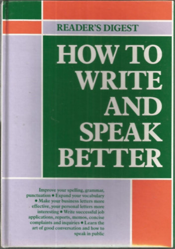 Reader's Digest How to Write and Speak Better