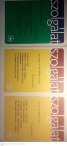 Szolglat 18.sz - A lelkigyakorlatok + Szolglat  49. Hall s rk let + Szolglat 55. " Az rk Atya Finak Szve" ( 3 ktet )