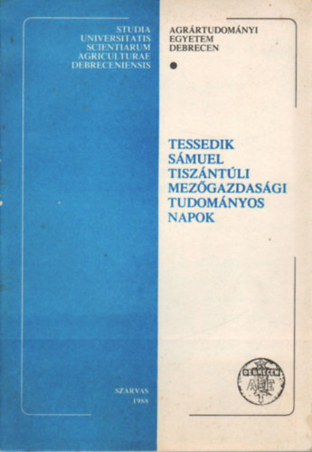 Tessedik S�muel - Tisz�nt�li mez�gazdas�gi tudom�nyos napok