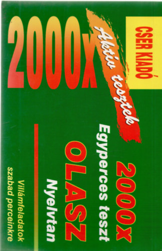 Herwig Krenn, Wilfried Zeuch - 2000 x Egyperces teszt: Olasz nyelvtan - Vill�mfeladatok szabad perceinkre