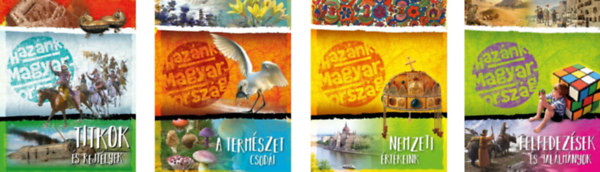 Haz�nk, Magyarorsz�g sorozat (4 k�nyv) / Titkok �s rejt�lyek, A term�szet csod�i, Nemzeti �rt�keink, Felfedez�sek �s tal�lm�nyok