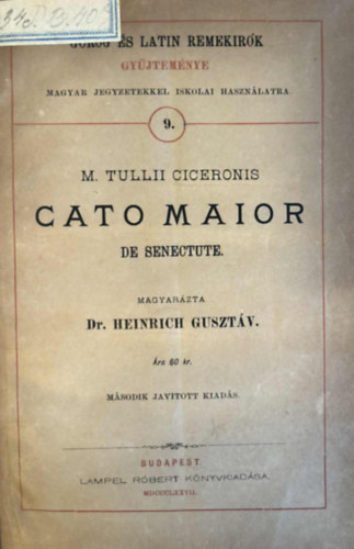 M. Tulli Ciceronis - Cato Maior de Senectute