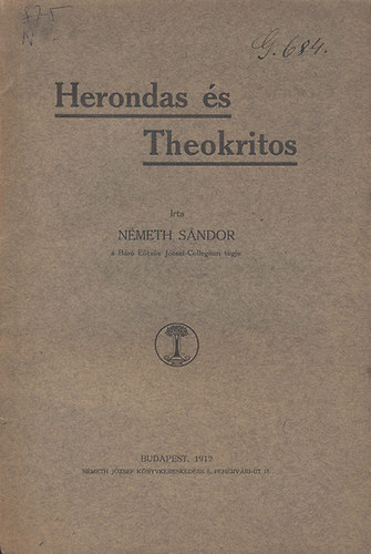 N�meth S�ndor - Herondas �s Theokritos