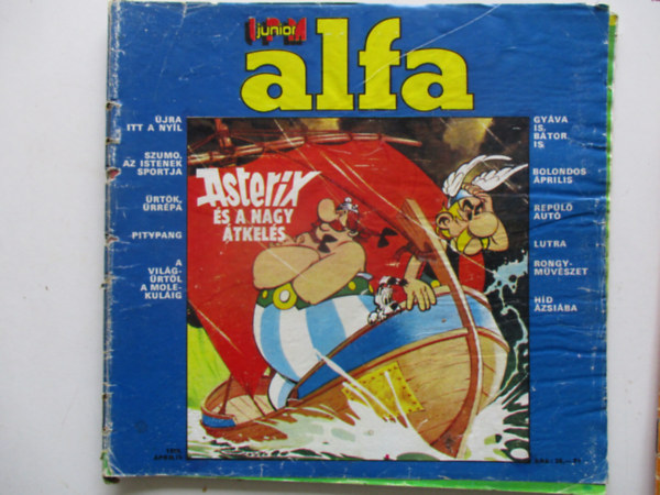 IPM Junior Alfa - VIII. vf. 2. szm, 1986. prilis: Asterix s a nagy tkels