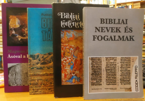 Puskely Mria, Magnus Magnusson Gecse Gusztv - 4 db Bibliai trtnetek + Bibliai nevek s fogalmak + Bibliai tjakon + sval a Biblia nyomban