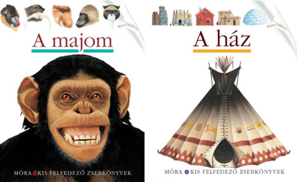 Jame's Prunier Claude Delafosse  Donald Grant (�ssze�ll.) - 2 db a Kis felfedez� zsebk�nyvek (Var�zslapok) sorozatb�l: A h�z + A majom