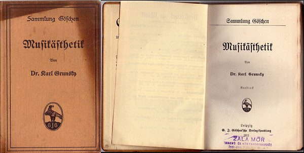 Dr. A. Karl Brunsky - Musik�sthetik