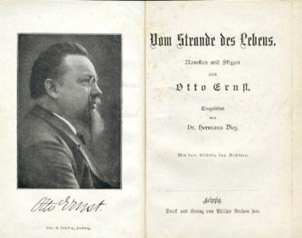 Otto Ernst - Vom strande des Lebens