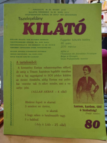 Bódi Mária - Kilátó - Független kulturális közlöny 80. szám, 2019. március