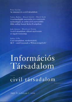 Z. Karvalics Lszl  (szerk.) - Informcis trsadalom - 2005. V. vfolyam 1. szm