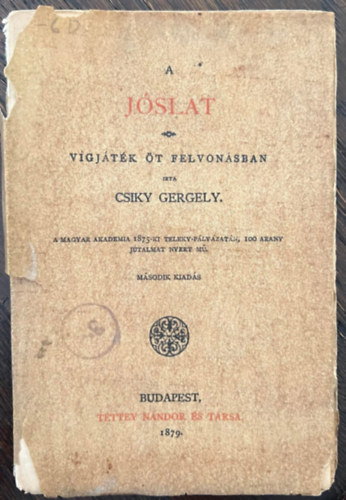 Csiky Gergely - A jslat