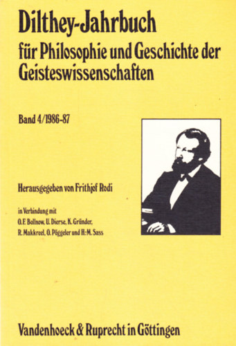 Frithjof Rodi  (Hg.) - Dilthey-Jahrbuch f�r Philosophie und Geschichte der Geisteswissenschaften. Band 4/1986-87