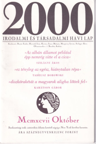2000 Irodalmi s Trsadalmi Havi Lap - 1997. Oktber