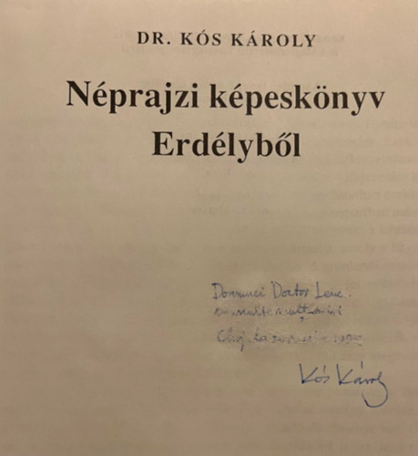 Dr. Ks Kroly - Nprajzi kpesknyv Erdlybl