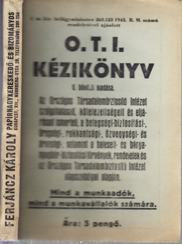 Dr. Kutis Jen� - O. T. I. k�zik�nyv