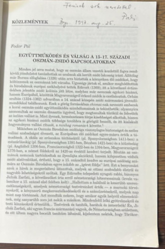 Sz�zadok a magyar t�rt�nelmi t�rsulat foly�irata - Az alap�t�s �ve 1867 K�L�NLENYOMAT 4.sz�m