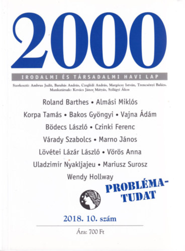 2000 Irodalmi �s T�rsadalmi Havi Lap - 2018. 10. sz�m