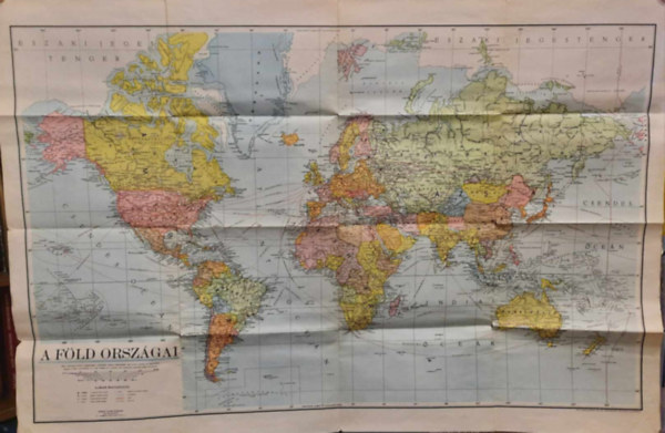 A F�ld orsz�gai t�rk�p (120�75 cm)- K�kai kiad�s, 1942.