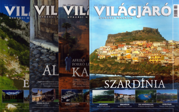 Több szerkesztő - 4 db Világjárók magazin: 2002. november + 2003 május + 2006. május + 2007. július