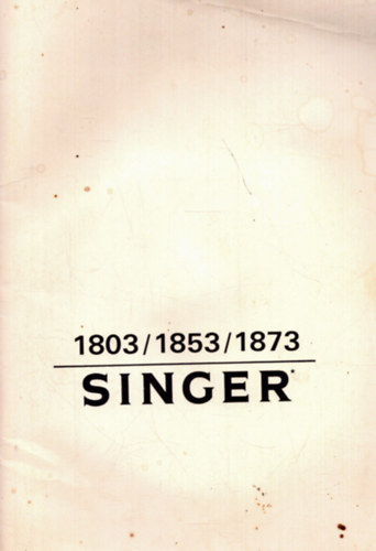 Nincs feltntetve - Singer 1803/1853/1873
