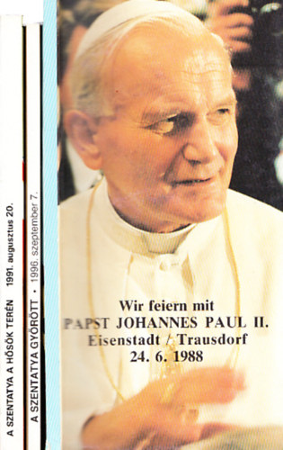 3 db. II. J�nos P�l P�pa szentmise k�tet