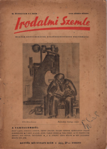 Bar�t Endre, S�ndor K�lm�n Acz�l Tam�s - Irodalmi Szemle II. �vf. 6-7. sz�m 1948 j�nius-j�lius