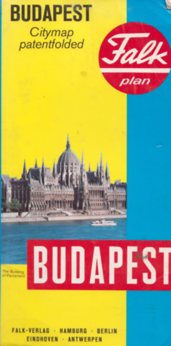 Budapest Citymap patentfolded 1:20000-1:35000