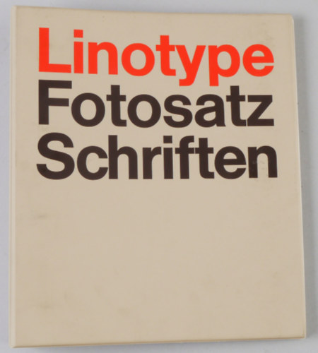 Letterproef met lettertypes voor fotozetten van Linotype (Betűtípus fotoszedésre a Linotype-tól)
