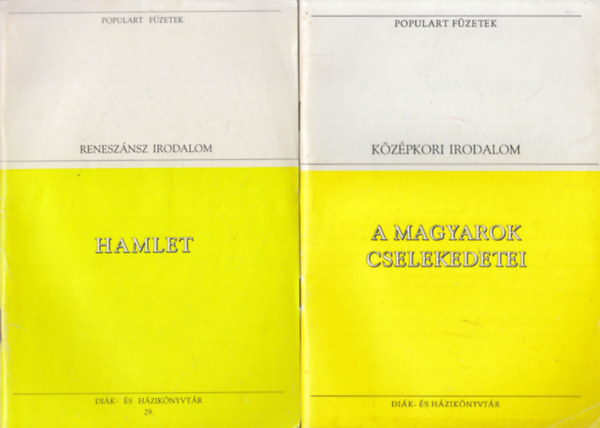 5 db f�zet a Populart F�zetek sorozatb�l: Hamlet + A magyarok cselekedetei + �gi-f�ldi szerelem + Szent szerelem + Isten rabjai