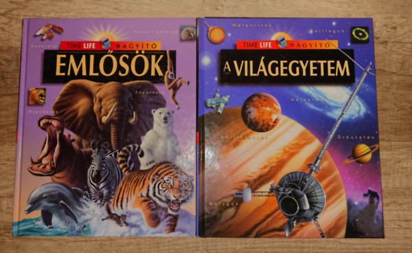 2 ifj�s�gi ismeretterjeszt� k�nyv a Time Life Nagy�t� c�m� sorozat�b�l: Eml�s�k, A vil�gegyetem