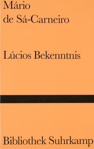 M�rio de S�-Carneiro - L�cios Bekenntnis