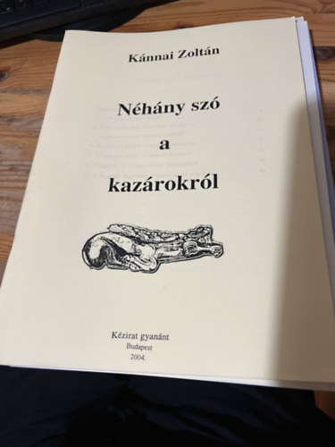 Knnai Zoltn - Nhny sz a kazrokrl