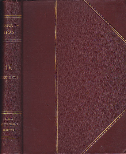 Izraelita  Magyar Irod. Trs. - Szentrs IV. (A Szent Iratok)