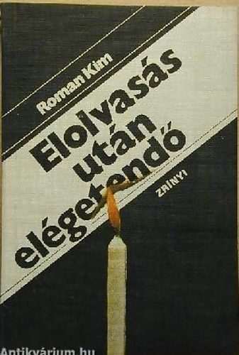 Kim Roman - Elolvasás után elégetendő