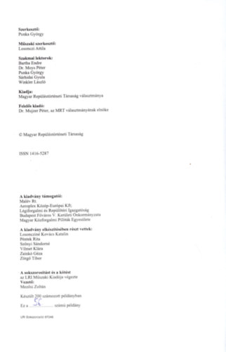 Punka Gyrgy - A replstrtneti konferencia kzlemnyei 1997- Szmozott pldny 56/200 sz. pldny